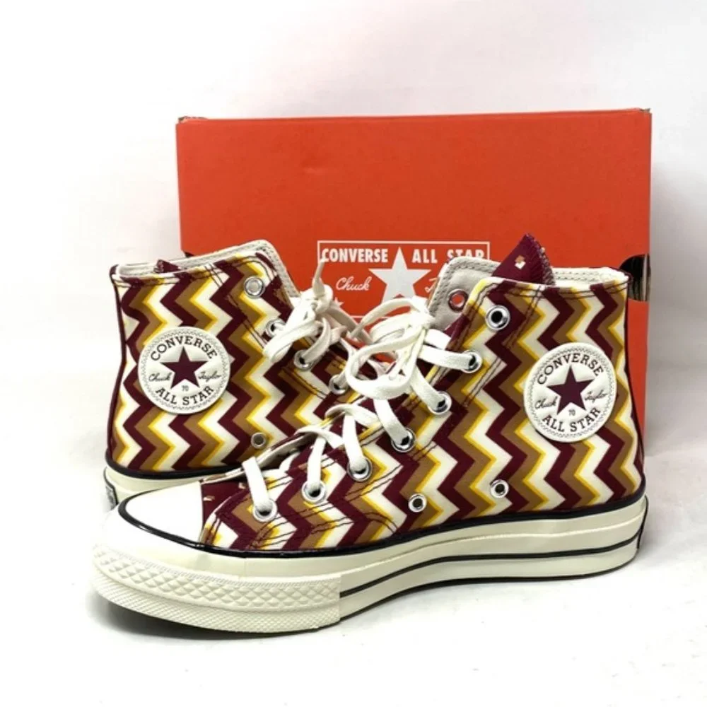 Converse Chuck 70 High Sneakers Skate For Women Shoes Multicolor Canvas A04304C